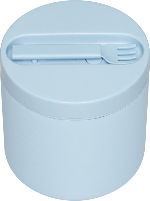 To Go Thermo-Lunchbox groß hellblau mit Gabel 2 El.