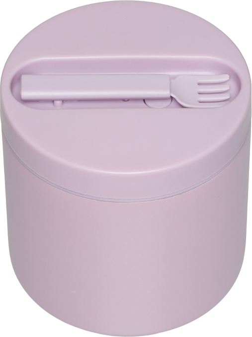 To Go Thermo-Lunchbox groß lavendelfarbig mit Gabel 2 El.