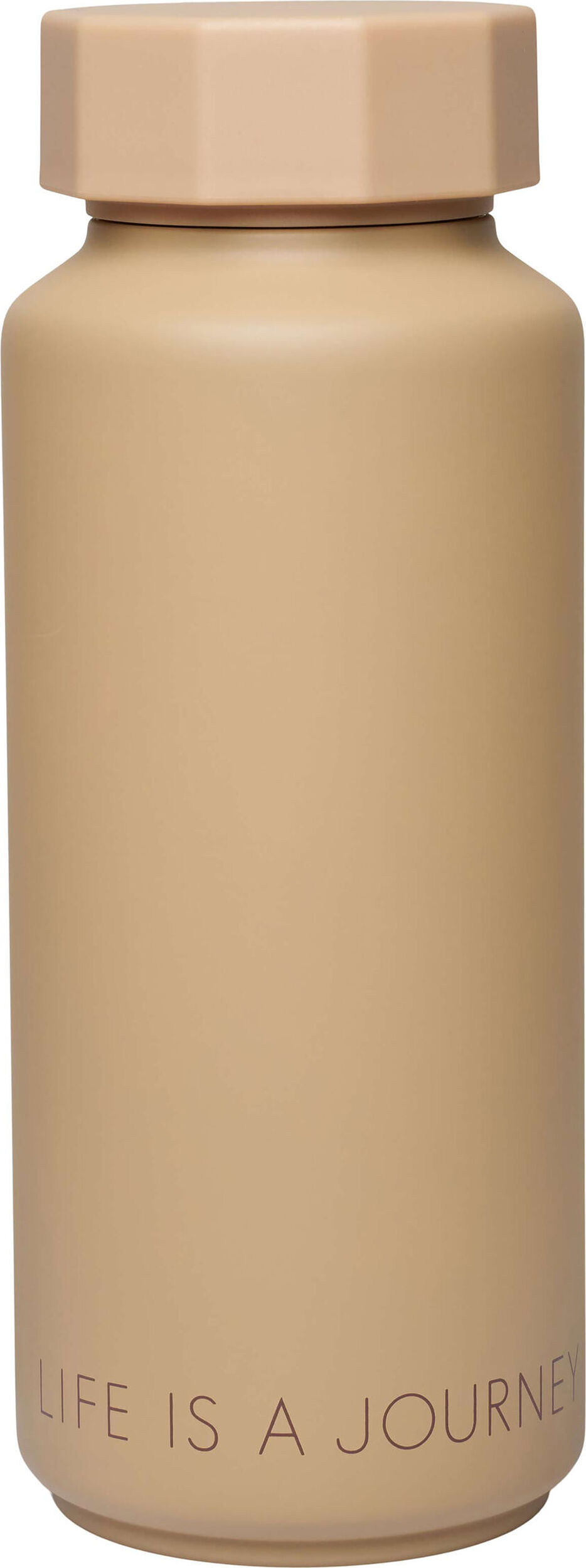 Tone-On-Tone Life is a Journey Thermo-Flasche beige