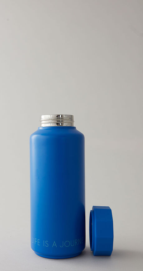 Tone-On-Tone Life is a Journey Termo steklenica, svetlo modra