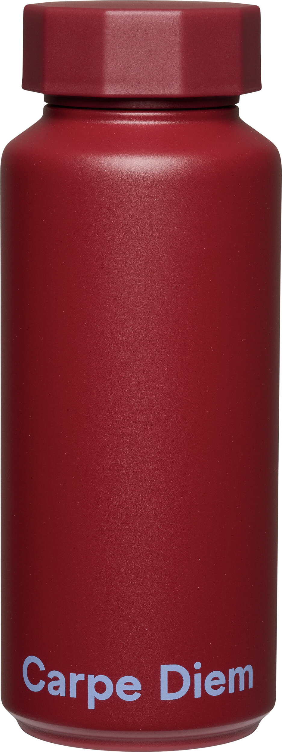 Tone-On-Tone Thermoflasche Carpe Diem, burgunderrot