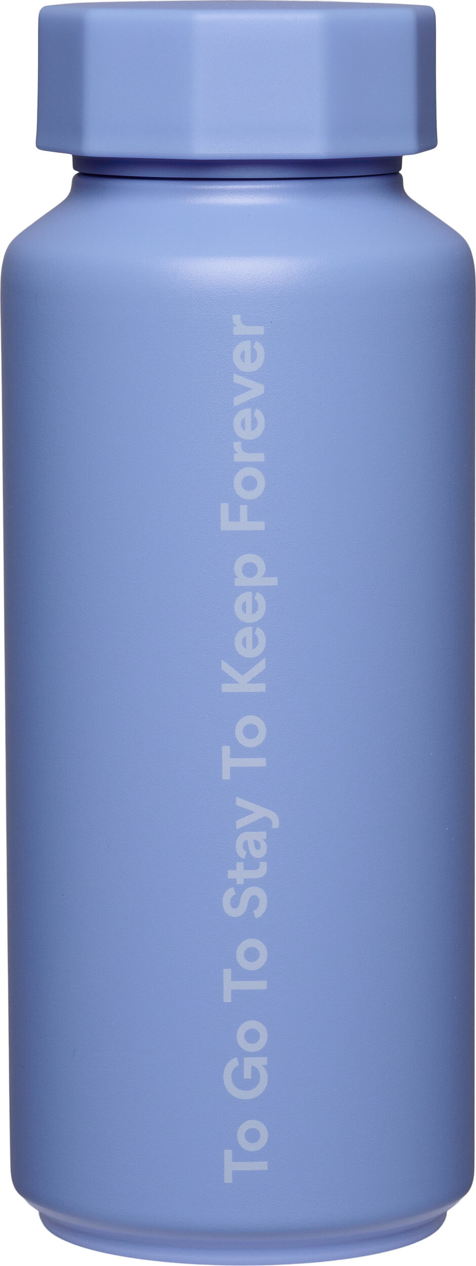 Tone-On-Tone Thermoflasche To Go To Stay To Keep Forever, blau