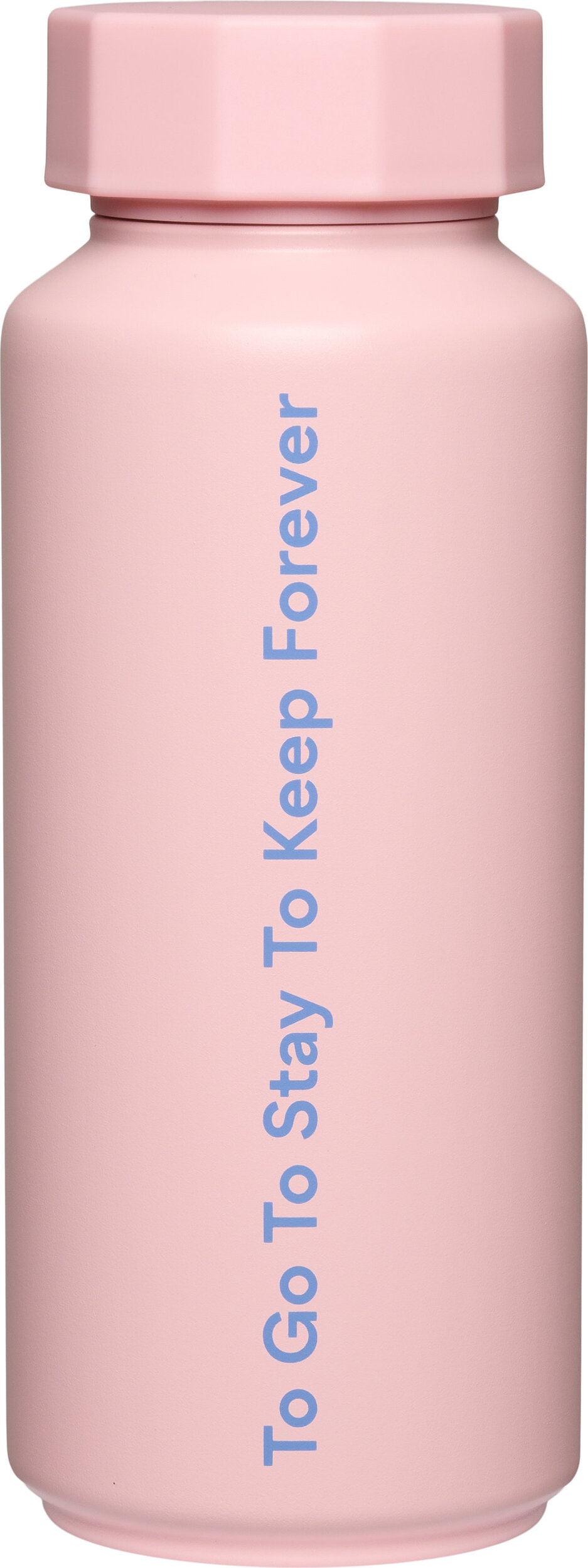 Tone-On-Tone Thermoflasche To Go To Stay To Keep Forever, rosa