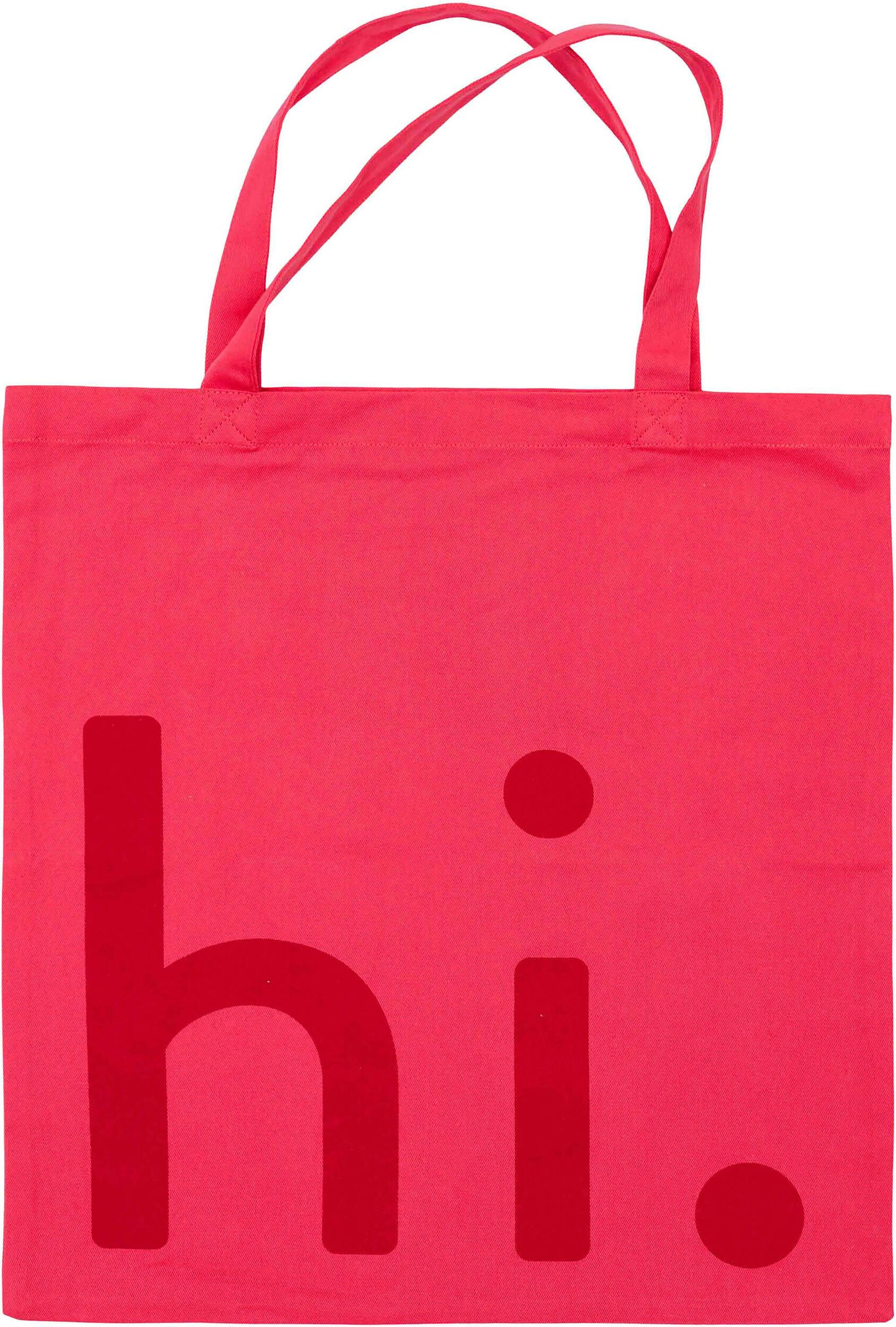 Torba na zakupy Design Letters Hi różowa
