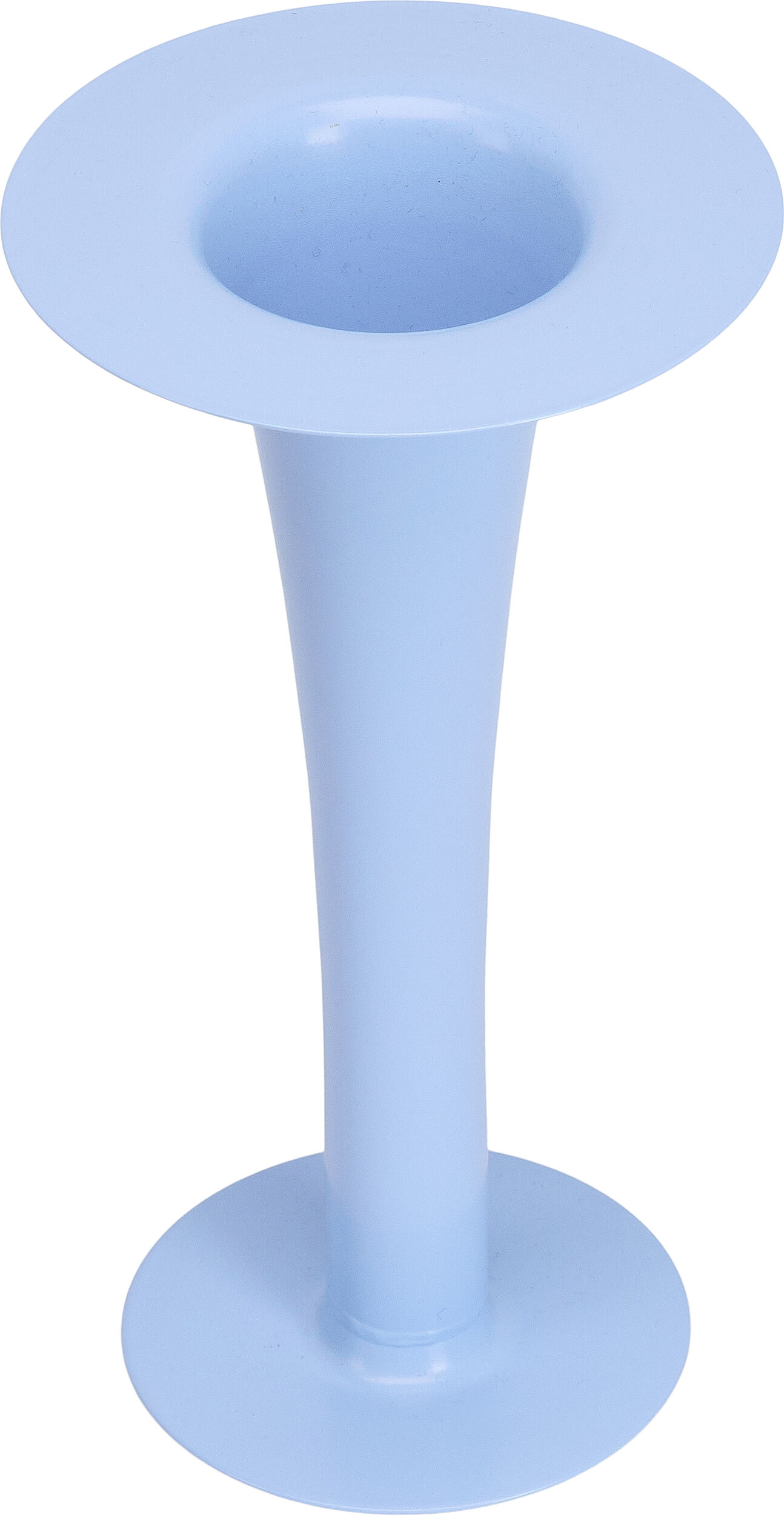 Trumpet Vase oder Kerzenständer blau 2in1