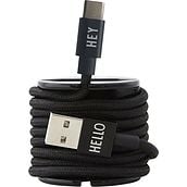 Usb-C Design Letters Cable black