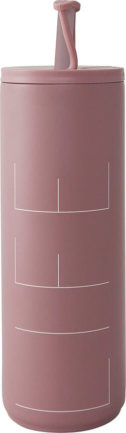 Vaso Térmico Design Letters Life, 500 ml, verde, con pajita