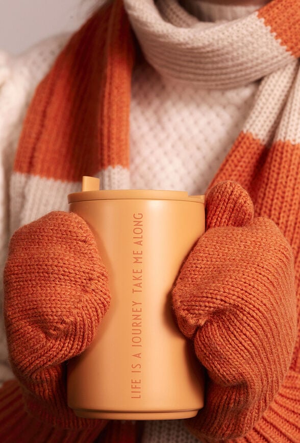 Taza térmica Design Letters Life is a Journey, turquesa