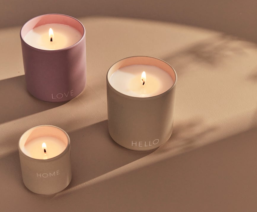 Vela Aromática Design Letters Smile, grande