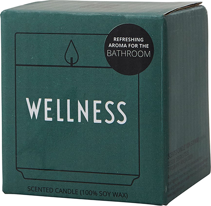 Vela aromática Design Letters Hello