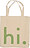 Víceúčelová taška Design Letters Hi béžovo-zelená