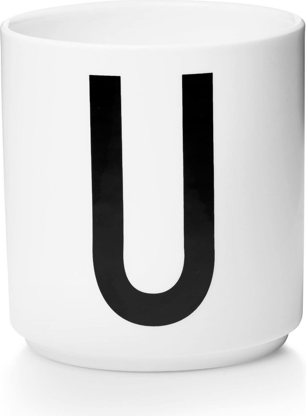 Aj Becher Buchstabe U aus Porzellan
