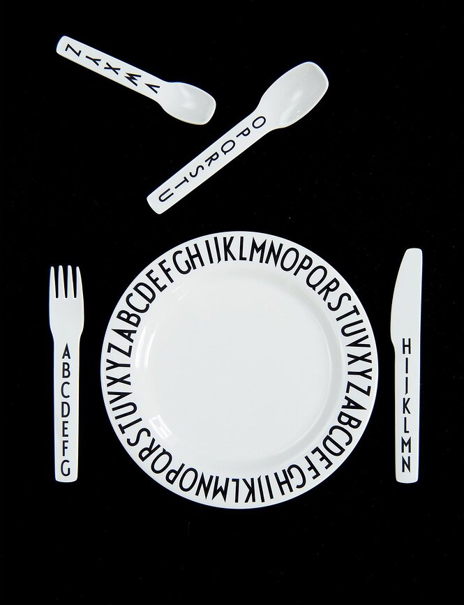 AJ Kids Otroški jedilni pribor, zelen, 4-delni set