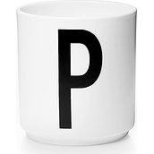 Aj Mug letter p porcelain
