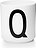 AJ Mug, lettre Q, en porcelaine