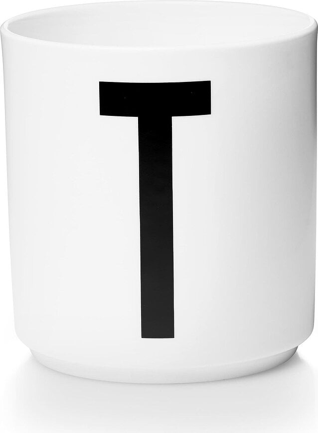 AJ Tasse en porcelaine, motif lettre T