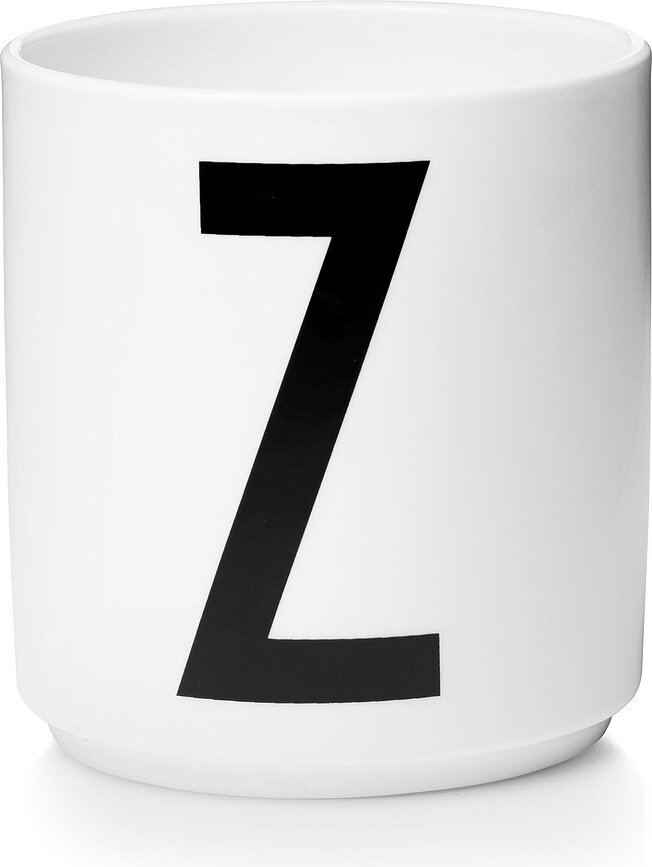 AJ Tasse, motif lettre Z, en porcelaine