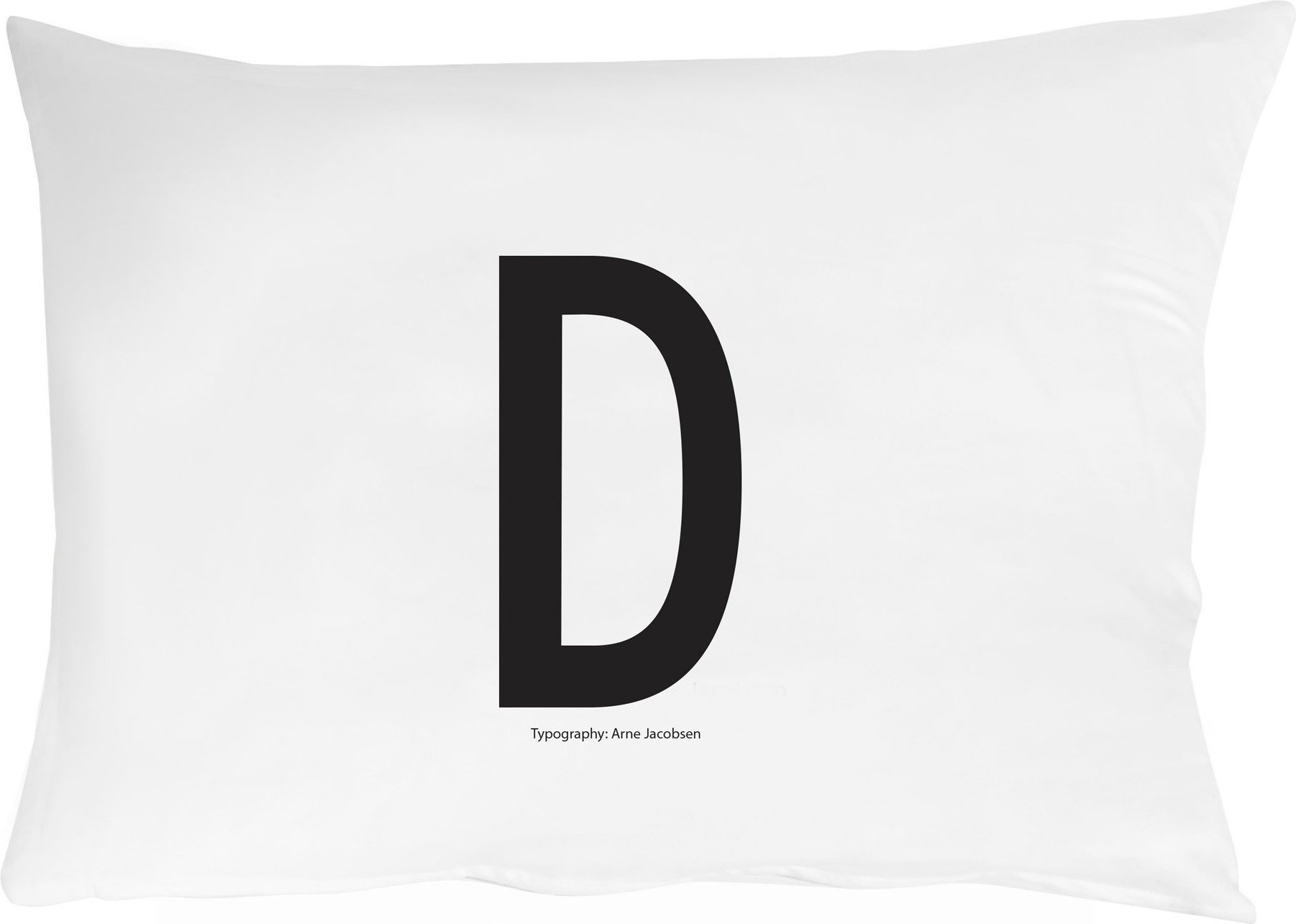 Arne Jacobsens Vintage ABC Kissenbezug Buchstabe D