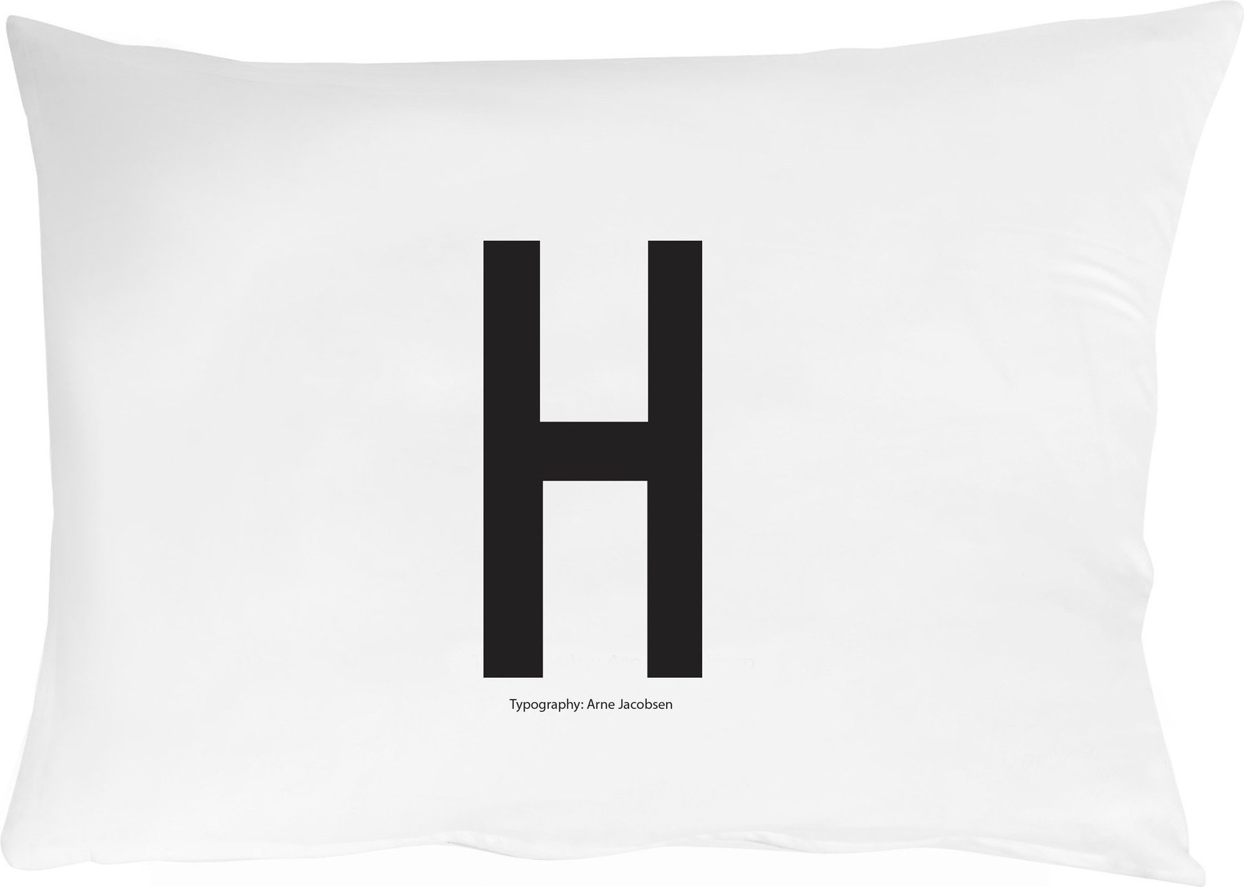 Arne Jacobsens Vintage ABC Kissenbezug Buchstabe H