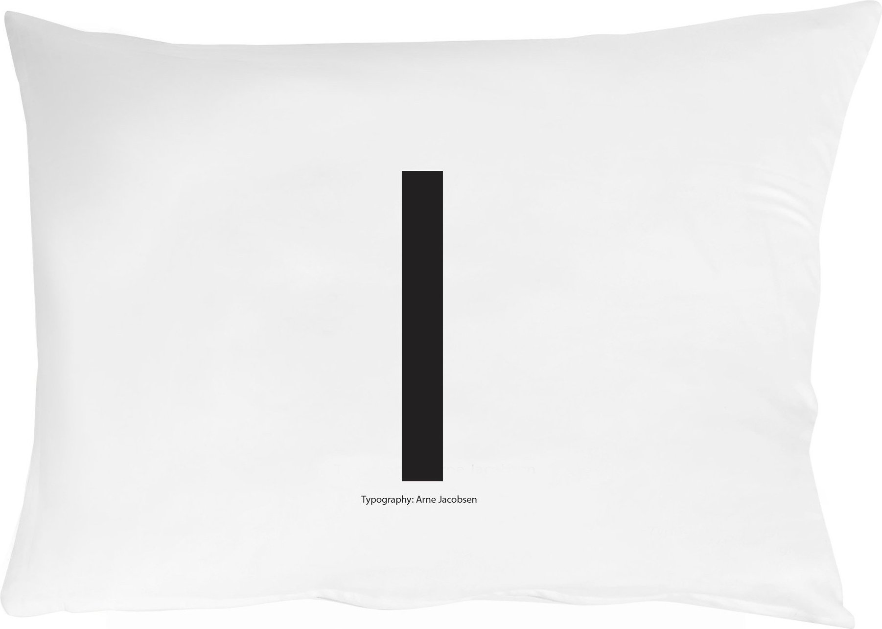 Arne Jacobsens Vintage ABC Kissenbezug Buchstabe I