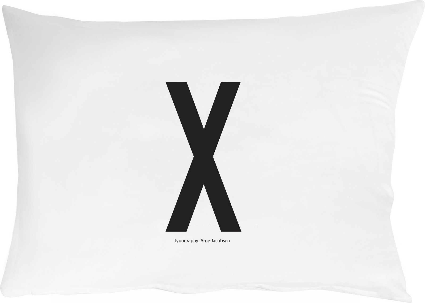 Arne Jacobsens Vintage ABC Kissenbezug Buchstabe X
