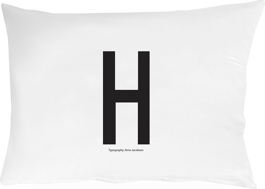 Arne Jacobsens Vintage ABC Prevleka za blazino, črka H