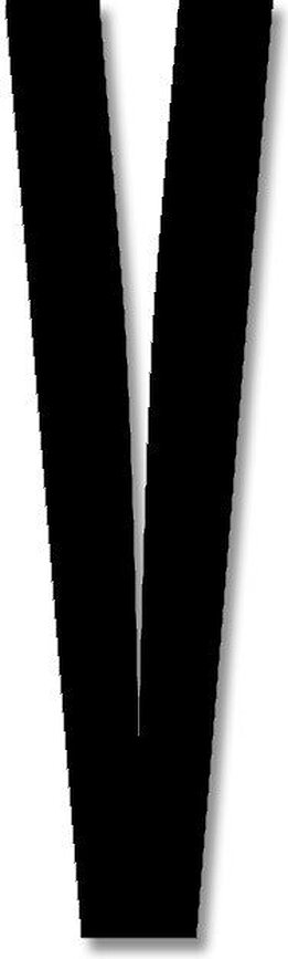 Design Letters Bokstav V 8 cm, svart akryl