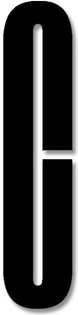 Design Letters Buchstabe 8 cm C schwarz aus Acryl