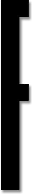 Design Letters Buchstabe 8 cm F schwarz aus Acryl
