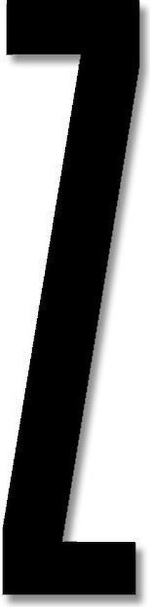 Design Letters Črka Z, 8 cm, črna, akrilna