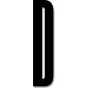 Design Letters D Letter 8 cm D black acrylic