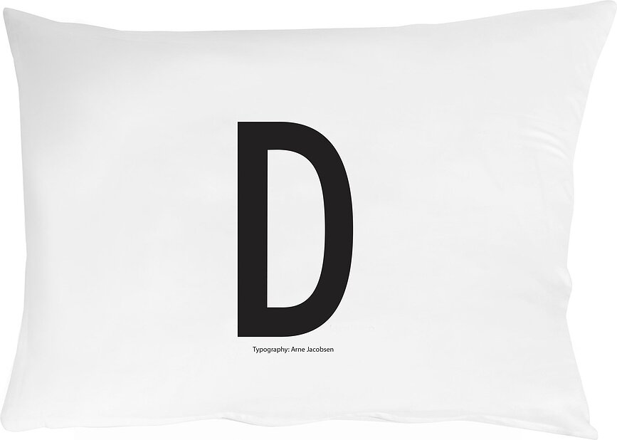 Funda de Cojín Arne Jacobsens Vintage ABC, letra D