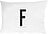 Funda de Cojín Arne Jacobsens Vintage ABC, letra F