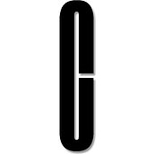 Litera czarna akrylowa 8 cm Design Letters C