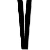 Litera czarna akrylowa 8 cm Design Letters V