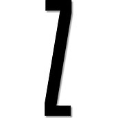 Litera czarna akrylowa 8 cm Design Letters Z