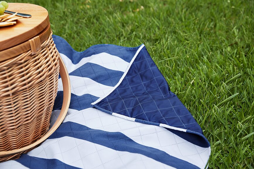 Dock & Bay Couverture de Pique-nique 170 x 240 cm, bleu marine
