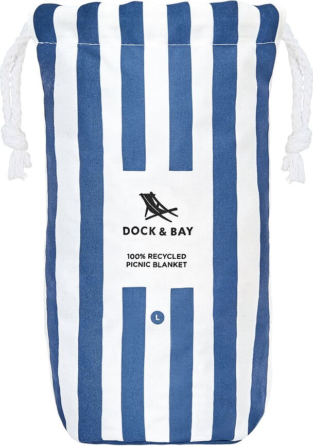 Dock & Bay Deka za piknik 170 x 240 cm mornarskoplava
