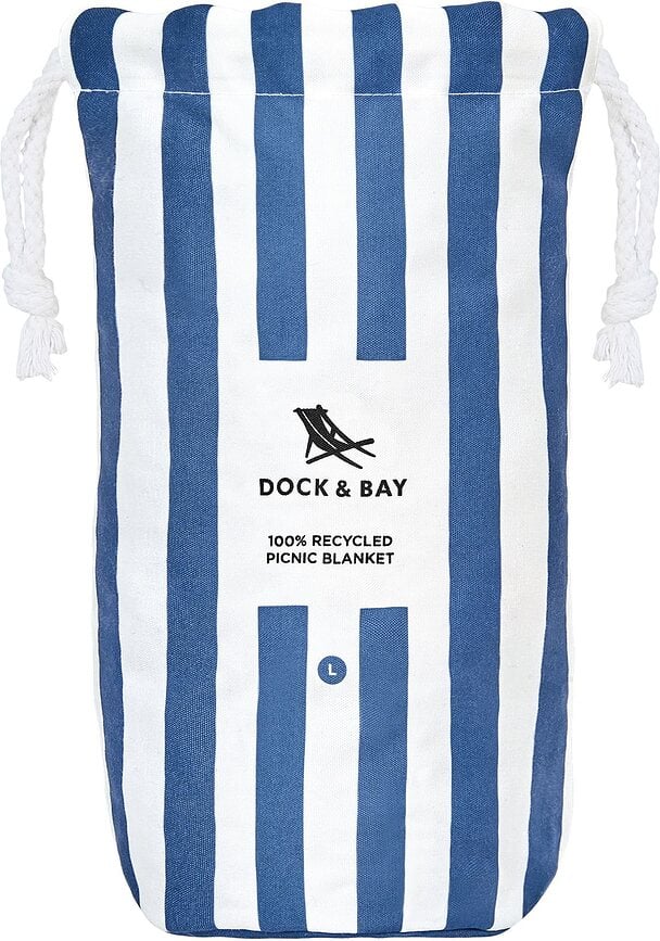 Dock & Bay Piknik odeja, 170 x 240 cm, mornarsko modra
