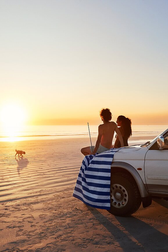 Dock & Bay Piknik odeja, 170 x 240 cm, mornarsko modra