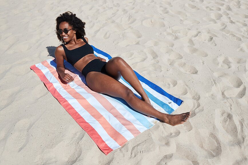 Dock & Bay Πετσέτα Παραλίας γρήγορης στεγνώματος, 90 x 200 εκ., ναυτικό μπλε