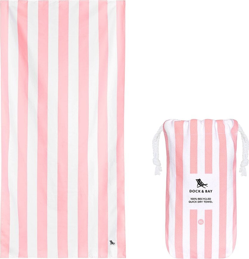 Dock & Bay Πετσέτα Θαλάσσης γρήγορης στεγνώματος, 90 x 200 cm, ροζ