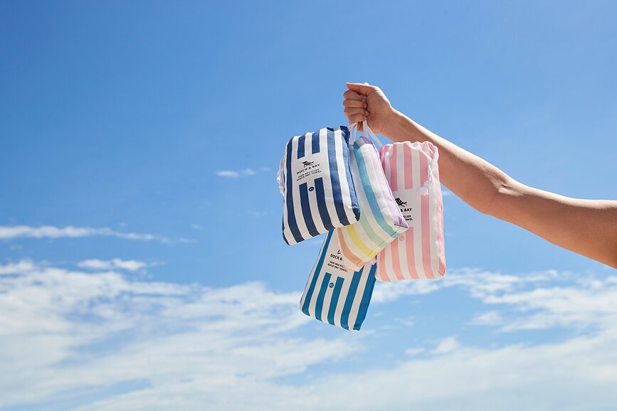 Dock & Bay Πετσέτα Θαλάσσης ταχείας ξήρανσης, 90 x 160 cm, ροζ