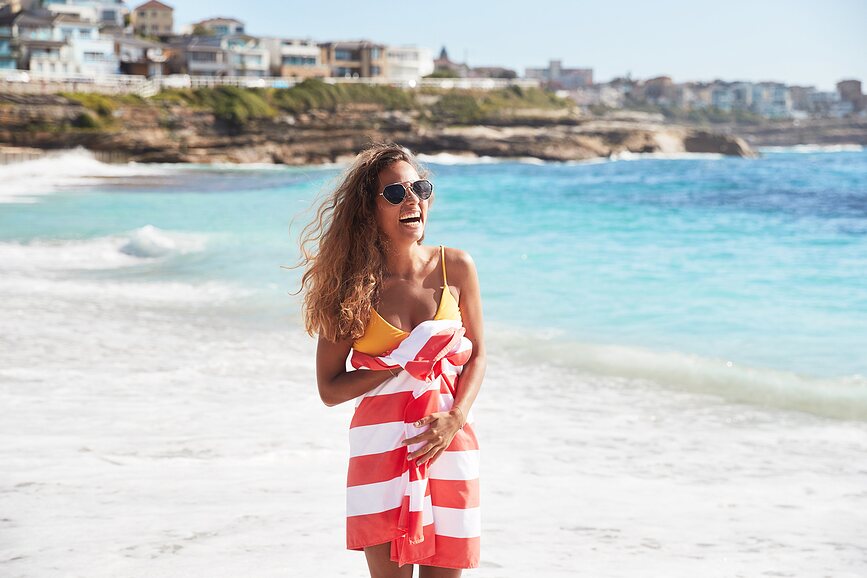 Dock & Bay Πετσέτα Θαλάσσης ταχείας ξήρανσης, 90 x 160 cm, ροζ