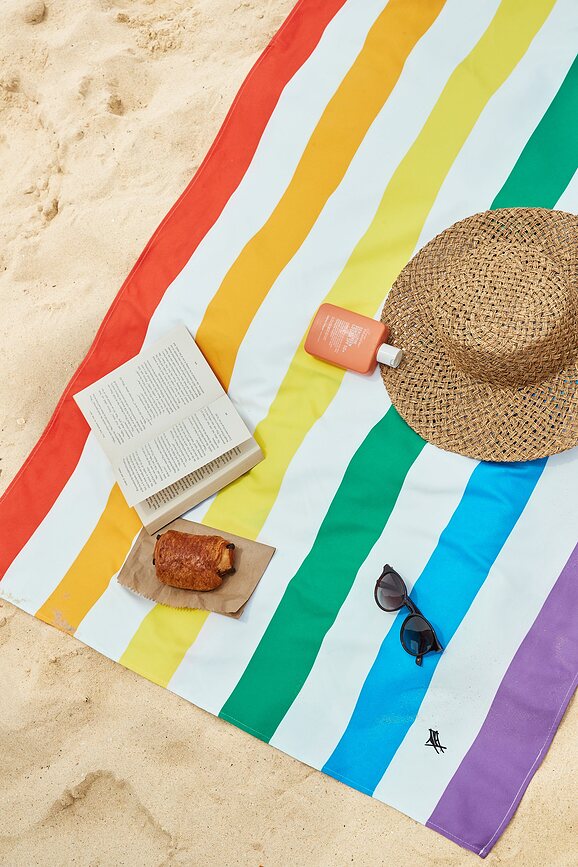 Dock & Bay Plažna brisača hitrosušeča, 90 x 200 cm, mornarsko modra