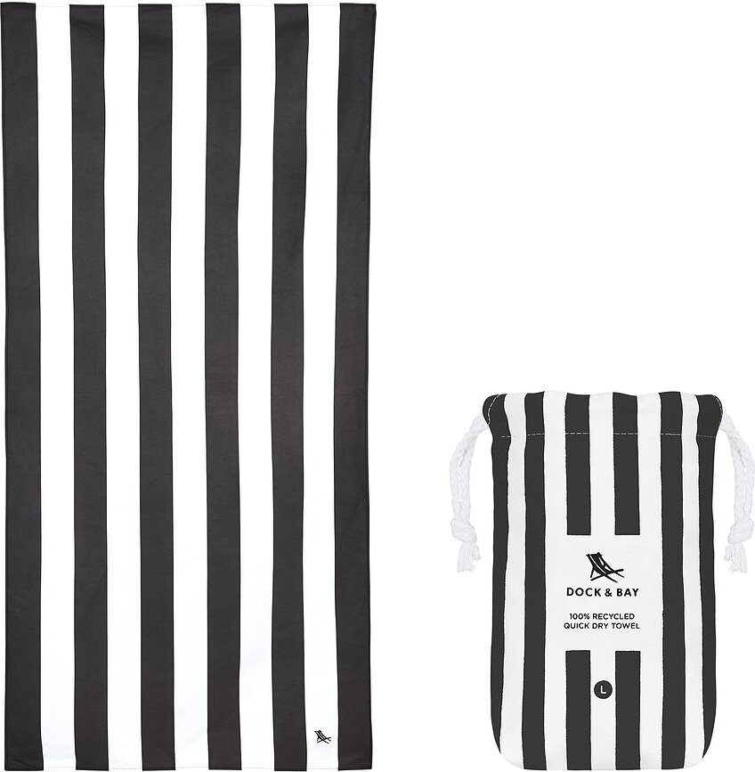Dock & Bay Plažni Ručnik brzosušeći 90 x 160 cm antracitni