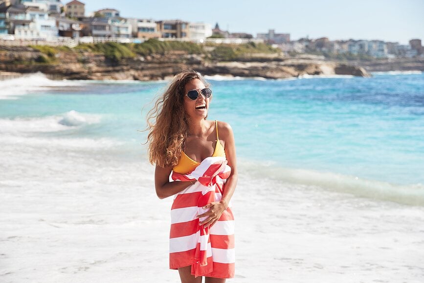 Dock & Bay Ručnik za plažu brzosušeći 90 x 160 cm ružičasti