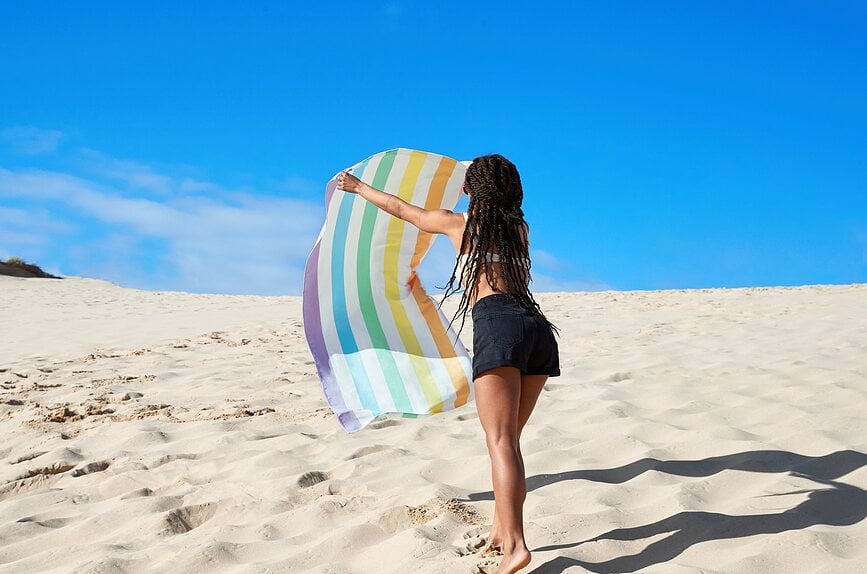 Dock & Bay Ručnik za plažu brzosušeći 90 x 160 cm ružičasti