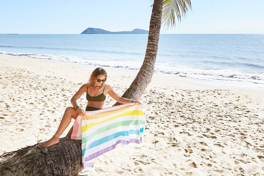 Dock & Bay Ručnik za plažu brzosušeći 90 x 200 cm mornarskoplavi