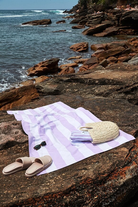 Dock & Bay Ručnik za plažu brzosušeći 90 x 200 cm mornarskoplavi